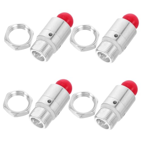Alipis 4 Piezas Válvula de Seguridad para Olla Control Preciso de Accesorio Resistente para Cocina y Restaurante Válvula de y Liberación de Vapor