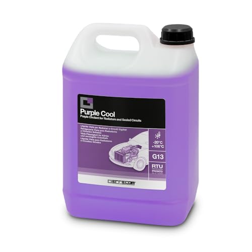 ERRECOM Purple Cool, Líquido para Radiadores -20°C/+106°C, Anticongelante G13 con Paquete de aditivos de glicerina, Listo para Usar, 5 litros