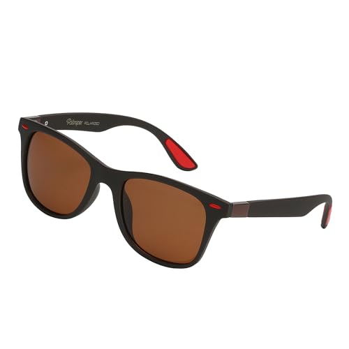 Image of PolarSpex Polarized Sunglasses for Men and Women | UV Protection, Durable Lightweight Frame, Retro Style, Felt Carrying Case, Clear Vision for Driving, Fishing & Everyday Wear.