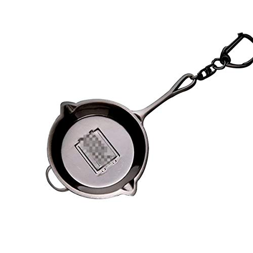 Image of IMIKE Metal Keychain Frying Pan Model Key Chain Charm Souvenir Keyring Pendant Ornaments Accessories Gifts (Frying Pan)