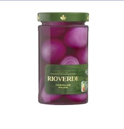 Rote Zwiebeln in Glas, Eingelegte Cebollas Rojas, 720ml Konservenglas. PACK DE 2