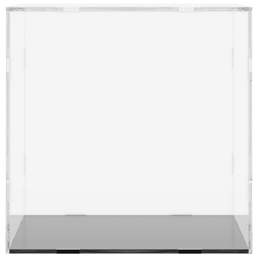 Acryl Vitrine 30x30x30 cm Staubschutz Box für Sammelfiguren Modelle Spielzeug und Souvenirs Transparente Präsentationsbox mit 3mm Acrylglas