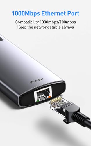 Baseus Metal Gleam USB 3.2 Gen 1 para conectar portátiles y transferir datos en color gris 5
