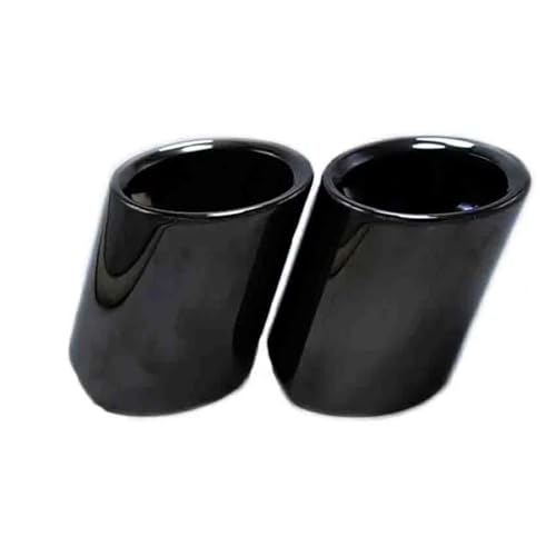 Tubo de escape de acero inoxidable negro para BMW Serie 5 F10 F11 E60 F07 2 piezas