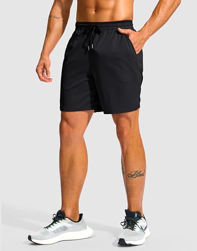 G Gradual Men's Running Athletic Shorts with Zipper Pocket 5"/ 7" Lightweight Quick Dry Gym Workout Shorts for Tennis Active3