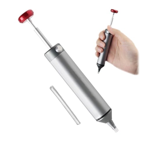 LNGJIN Pompe Dissaldanti, con 1 Ugello in Silicone, Solder Sucker Dissaldatore Manuale, Rimuovere la Saldatura Strumento Dissaldante, Rimuovere la Saldatura Pompa Dissaldante