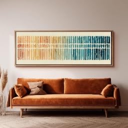 Impression aquarelle panoramique 60x180cm grand format pour decoration murale