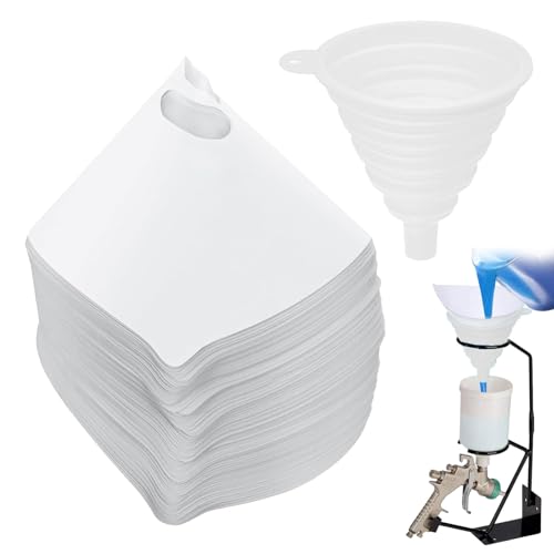 AONAYO 100 filtri per vernice, filtro in resina, filtro per vernice, filtro a colori, filtro in resina, 190 micron, filtro usa e getta, per colino per vernice auto, stampa a trasferimento d'acqua con