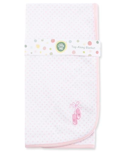 Image of Little Me Blankets for Baby Girls' Prima Ballerina Swaddling Receiving Blanket