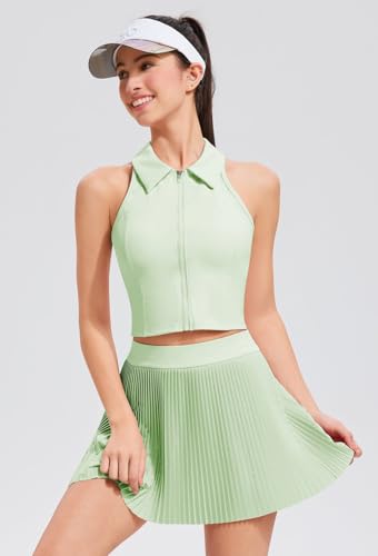 Image of AFZ Pleated Tennis Outfits Woman Polo Athletic Dresses Golf Clothes Athleisure Sets with Shorts