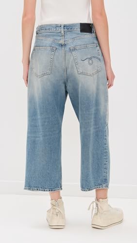 R13 Women's Crop Wide Leg Jeans3