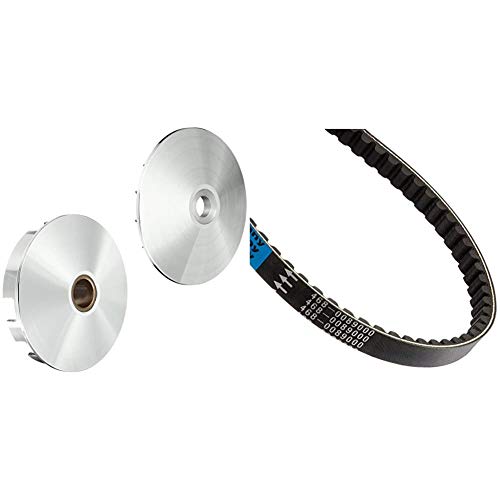 キタコ(KITACO) パワードライブキット タイプX JOG-ZR(FI) ビーノ50(FI)等 489-0089000 & ドライブベルト ジョグ/DX/ZR(4スト車) 468-0089000【セット買い】