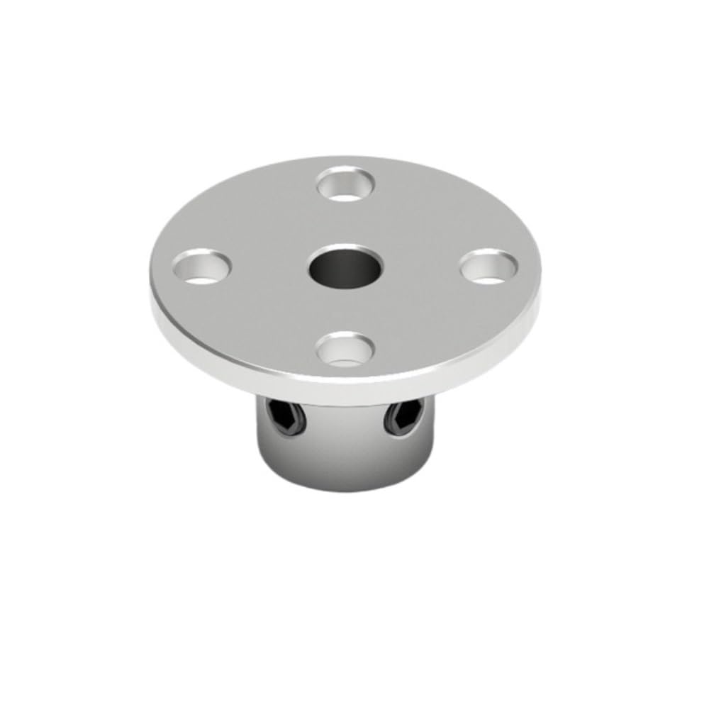 Acoplador de brida rígido, 1 unidad, acero de alta resistencia, conector de eje duradero para aplicaciones mecánicas, diseñado con precisión, ideal para varios usos industriales