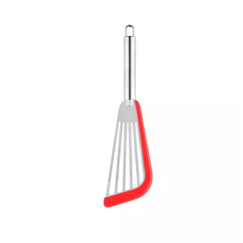 Espátula para pescado de acero inoxidable de alta resistencia para cocinar, voltear y servir platos