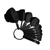 Abnehmbare Ringe: Die Messlöffel Sind Jeweils In Einem Bündel Mit Einem Abnehmbaren Edelstahlring Gestapelt, Wodurch Sie Einfach Im Schrank Aufbewahrt Oder An Die Wand Gehängt Werden Können.