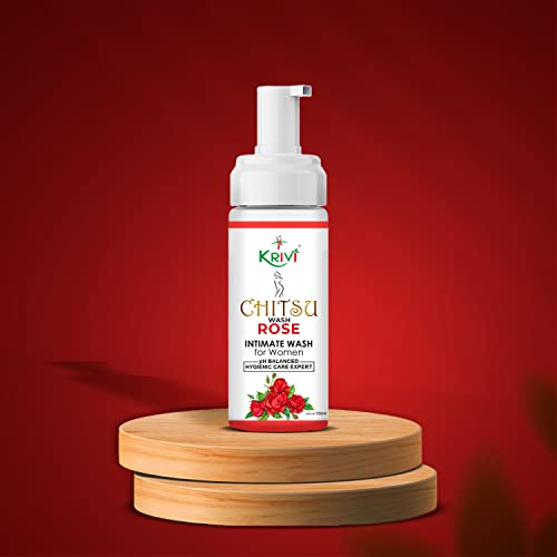 Chitsu Foaming Intimate Wash Rose for Women The hygiene care expert with goodness of Rose with Tree Tea Oil, Sea Buckthorn Oil, Shatavari and Aloe Vera Oil 150ml Pack of 1