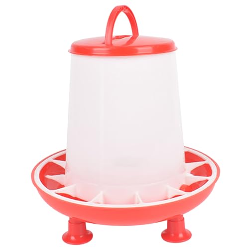Comedero para Pollos de 3 kg, comederos para Aves de Corral a Prueba de Salpicaduras para gallinas/Patos/Pollitos/pájaros, Suministros de plástico para Pollitos Colgantes extraíbles con comedero pa