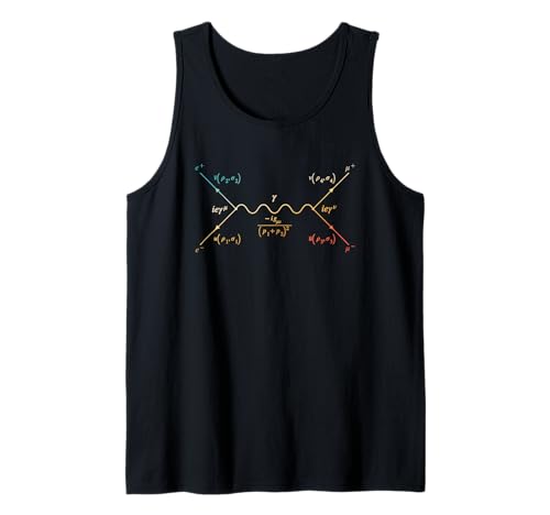 Feynman Diagram Quantum Physics Science Teacher Student Tank Top