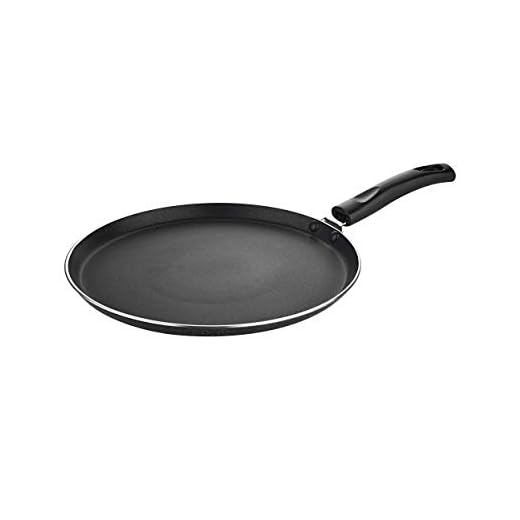 Attro Non-Stick Aluminium Gas Stove & Induction Compatible Dosa Tawa 28 cm, Marble Grey