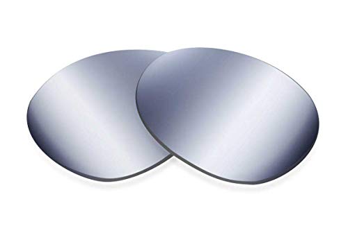 Sunglass Fix Replacement Sunglass Lenses Compatible for Armani Exchange AX 2002 61mm (Polarized Flash Silver Mirror Black Pair-SFxUltra)