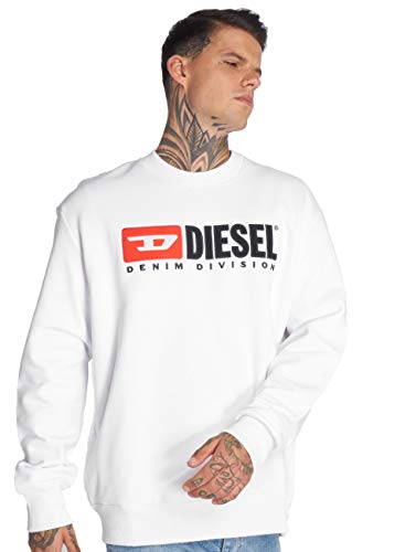 Diesel Herren S-Crew-Division SWEA Sweatshirt, per Pack Weiß (White 100),...