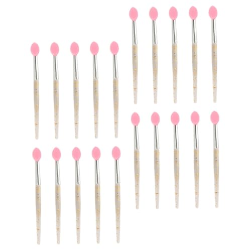 IWOWHERO Silicone Lipstick Brush Set 20pcs Mini Lip Brush Applicator Makeup Tool Compact for Travel