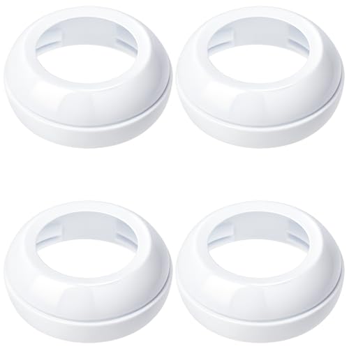 Image of Premium Replacement Baby Bottle Nipple Rings for Philips Avent Bottle, Compatible Screw Bottle Collars for Avent Natural Plastic and Glass Bottles, BPA-Free, Secure Latch, Baby-Safe, 4-Pack