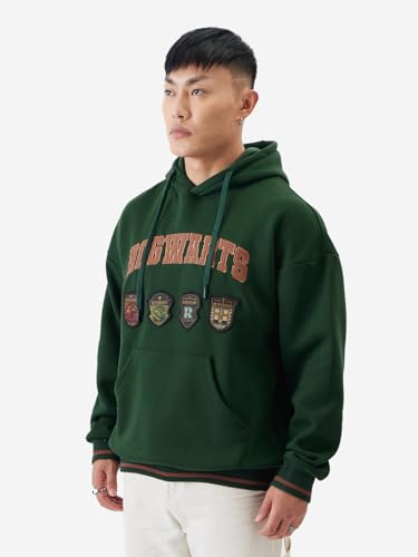 Image of The Souled Store Harry Potter: The Houses Men Oversized Hoodies