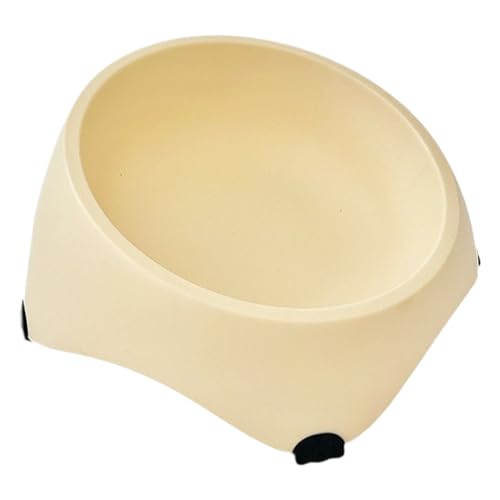 Cat Dish Tilted Feeding Bowl, 15 grados antivomiting sin lípido, 5,31 x 5,31 x 3,54 pulgadas Adorable Pet Supplies for Kitten Small Dogs, Prevents Neck Pressure Whisker Fatigue