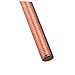 TOPPERFUN Copper Threaded Rods Copper Screw Rod for Craft Industrial Applications Full Threaded Humidity Resistant High Conductivity Durability