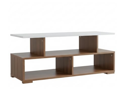 Wudyhub Engineered Wood TV Entertainment Wall Unit | TV Stand | Wall Set Top Box Stand | TV Unit-02-Brown 5 31wTJdWJyOL