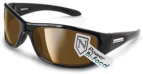Newport Polarized Regatta Bifocal Sunglasses Black Frame with Amber (Brown) Polarized Lenses.2