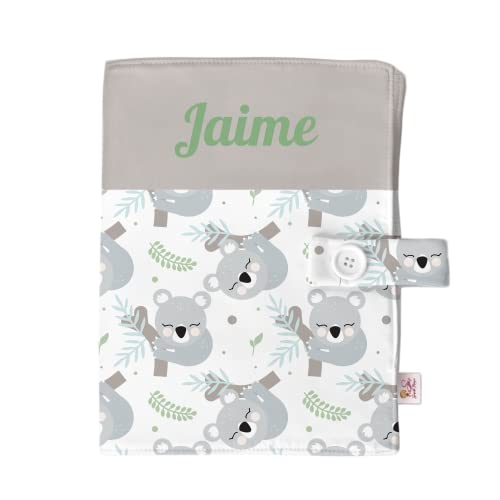 Portapañales para bebé Personalizado.Varios modelos.Regalo recien nacido.Organizador para documentos,cremas,toallitas para viajes. (KOALA)