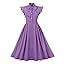 Purple Cap Sleeve Dress