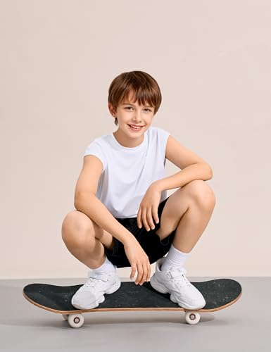 Image of Somaibo 3 Packs Boys Athletic Tank Tops Breathable Mesh Undershirts Quick Dry Sleeveless Muscle T-Shirts for Kids