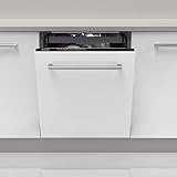 Sharp QW-HD44ID-DE Geschirrspüler Vollintegriert / 60 cm/D / 15 Maßgedecke mit Besteckschublade / 9 Programme mit Dampf-Funktion/Edelstahl