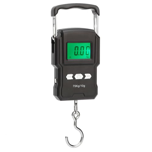 Handheld Luggage Scale 75kg Digital LCD Display for Travel Fishing