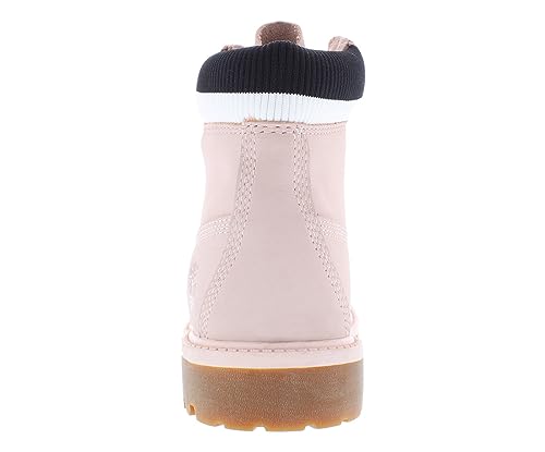 Image of Timberland Girls Big Kid Nubuck Booties Pink 6.5 Medium (B,M) Big Kid
