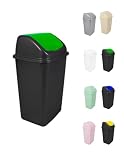 Jardin202 - Cubo de Basura con Tapadera Basculante - 30/50 Litros - Ideal para...