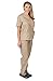FREE SHIPPING NATURAL UNIFORMS Women's Scrub Set Medical Scrub Top and Pants S KHAKI