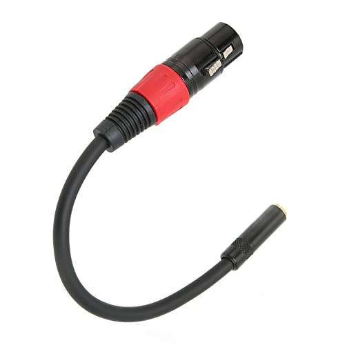 BONKZEBU Cable Hembra de 3,5 Mm a XLR Cable Convertidor de Micrófono Mini Jack para Computadora con Cámara, XLR Profesional para Micrófonos de Escopeta (Caron hembra a 3,5 1m/, pies)