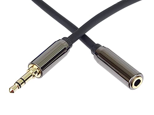 PremiumCord Extension HQ Jack Cable 3.5 mm Stereo Jack Male to Female Aux Headset Audio Extension Cable Shielded Metal Connector M/F Length 5 m - Image 3