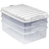 ARTECSIS Boite rangement frigo / 3 étages, 25x16x14,5cm, Blanc/Conservation alimentaire
