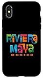 Carcasa para iPhone X/XS Riviera Maya México Diseño Tropical Retro