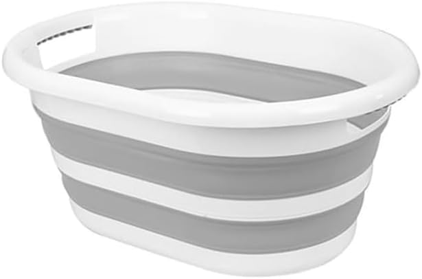 KARO DAILY - Collapsible Foldable Multi-Functional Laundry Basket – Durable & Sturdy Plastic Storage Bin, Space-Saving Organizer for Laundry, Groceries, Camping & Travel