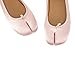 POYOIOR Tabi Shoes Women Split Toe Wide Width Ballet Flats Comfort Casual Work Shoes for Women Office 2025 Spring Pink Satin Size 11