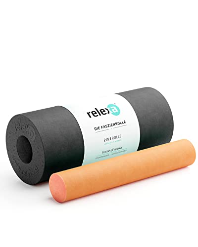 RELEXA Faszienrolle 2in1 - Ideal Zur Massage Bei Rückenschmerzen & Als...