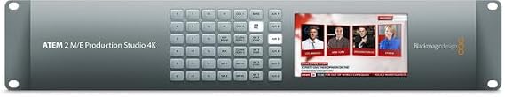 Blackmagic Design ATEM 2 M/E Production Studio 4K, 4 Upstream & 2 Downstream Keyers, 22-Input Audio Mixer, 20 6G-SDI & 1 HDMI Inputs