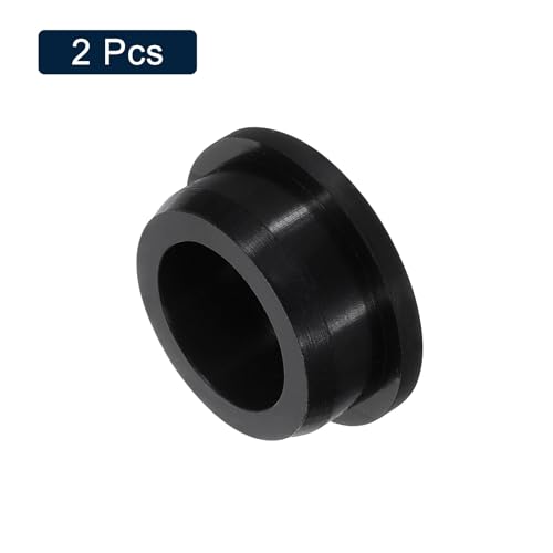 Image of uxcell 2 Pcs Black Plug Holes, Waterproof Rubber Button Plug for 34mm / 1.34 inch Hole