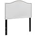 Flash Furniture Lexington Upholstered Twin Size Headboard with Accent Nail Trim in White Fabric